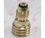 Converts Propane LP TANK POL service valve to QCC (Type 1) outlet Brass Adapter 